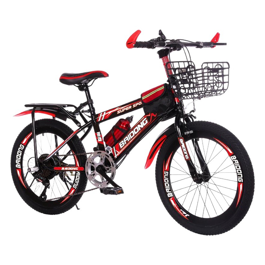 Cross-Border Hot Product Baidong Mountain Bike 20 Student Bike. 24inch Bicycle 8-15 Years Old Student Bike Kidsren's Bicycle