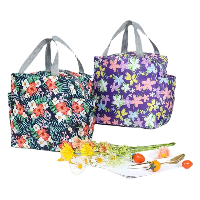 Large Capacity Hot Aluminum Foil Thickened Lunch Bag Oxford Cloth Waterproof Lunch Box Bag for Office workers Lunch Bag