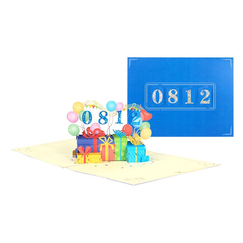 Picture of 3d stereo greeting card creative birthday wedding anniversary diy gift entry anniversary handmade card cross-border wholesale