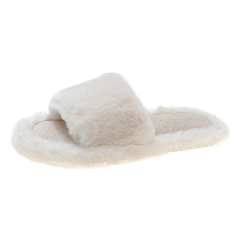 Cross-Border Outer Wear New Style 2025 Autumn and Winter Slippers Home Casual Plush Slippers Women's Warm Furry Slippers Women