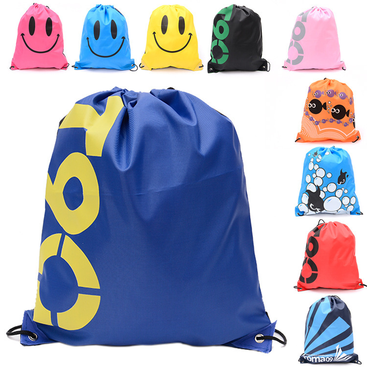 Large backpack drawstring sundries bag clothing storage bag waterproof bag shoes bag beach swimming drawstring bag