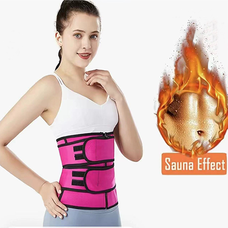 Cross-Border New Style Tummy Control Belt for Women, Body Shaping Belt, Postpartum Belly Belt, Adjustable Sweat-Inducing Double Waist Belt for Export