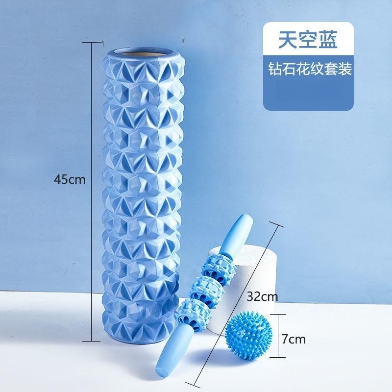 Picture of Factory sales hollow yoga column Mace EVA foam shaft muscle relaxer fitness massage stick roller barrel