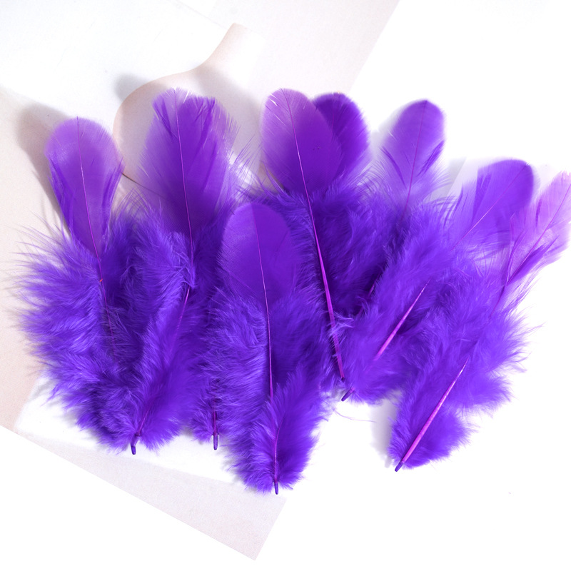 Picture of Colorful Small Feather Turkey Feather DIY Crafts Jewelry Decoration Wave Ball Gift Box DIY Filling Material