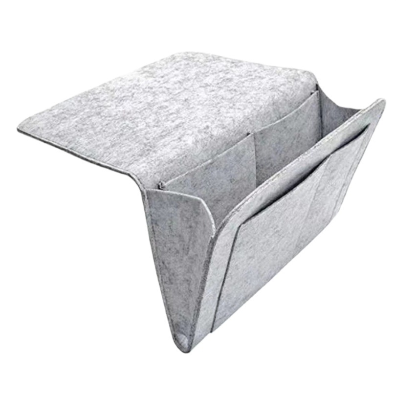 Bedroom Bedside Felt Cosmetics Bag Living Room Sofa Bedside Book Mobile Phone Cosmetics Bag Miscellaneous Storage Felt Hanging Bag