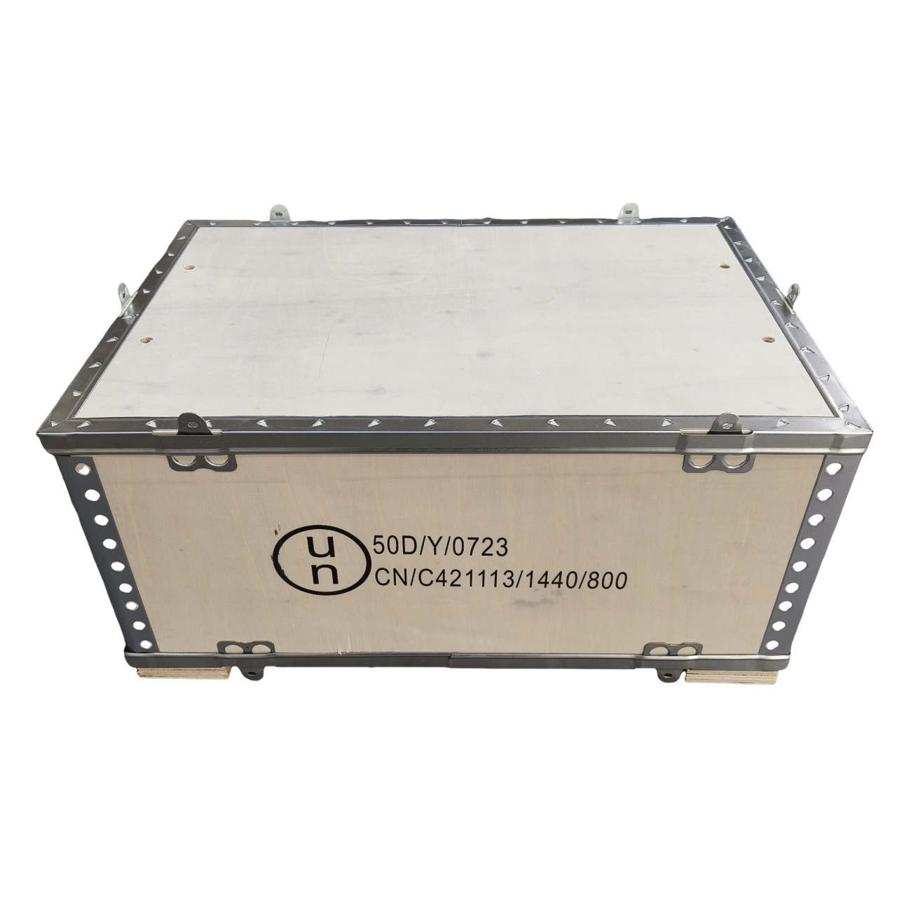 Picture of Factory supply non-fumigation export wooden box folding plywood equipment logistics transportation wooden box buckle steel belt wooden box