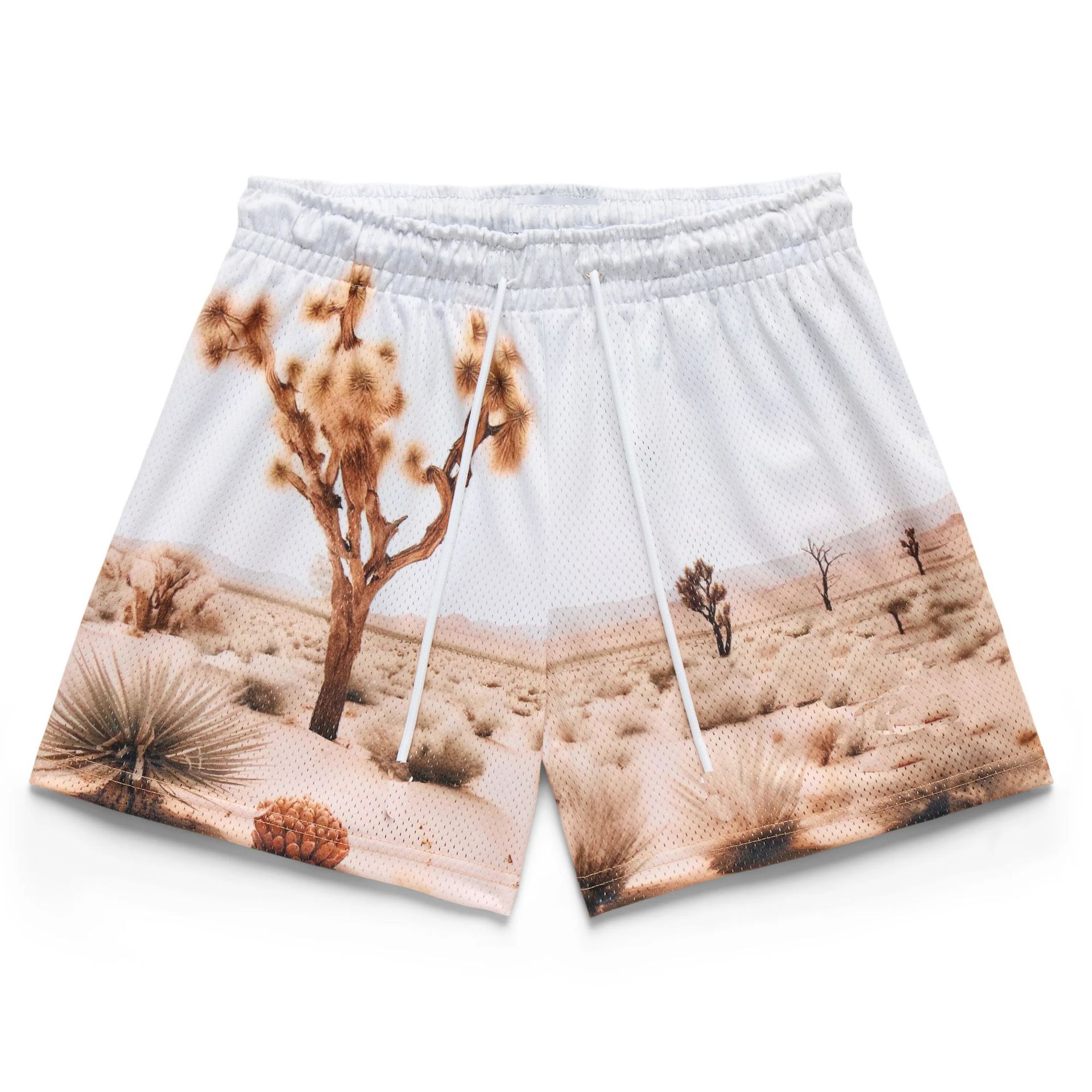 New American Style Quarter Pants Casual Shorts Fitness Men's Loose Basketball Pants Sports Mesh Knee-Length Cross-Border Shorts