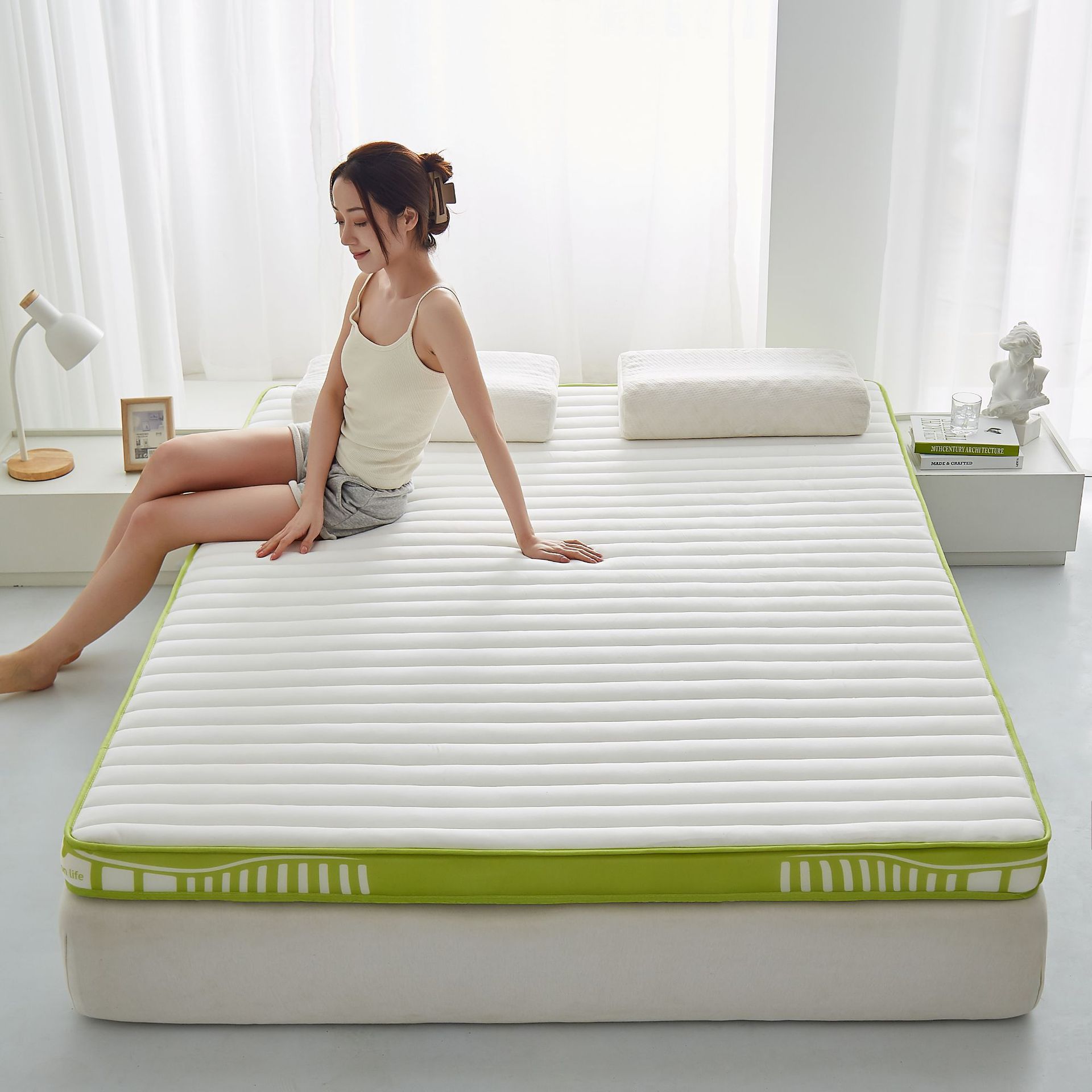 Picture of Directly Supplied to Thailand Latex Mattress Soft Cushion Student Dormitory Hotel Rental Mattress Tatami Mattress