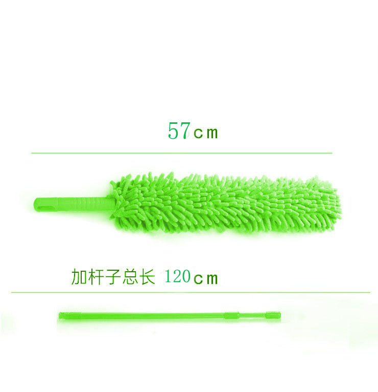 Picture of Chenille double-sided flexible retractable household electrostatic duster desktop household cleaning feather duster wholesale