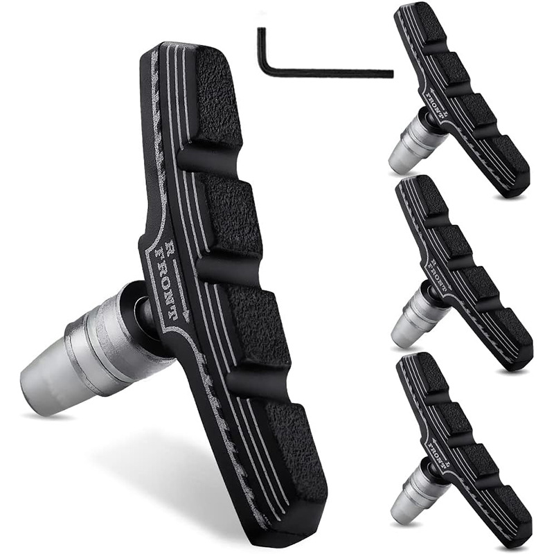 in stock wholesale bicycle brake pads wear-resistant rubber low noise mountain bike V brake pads accessories large favorably