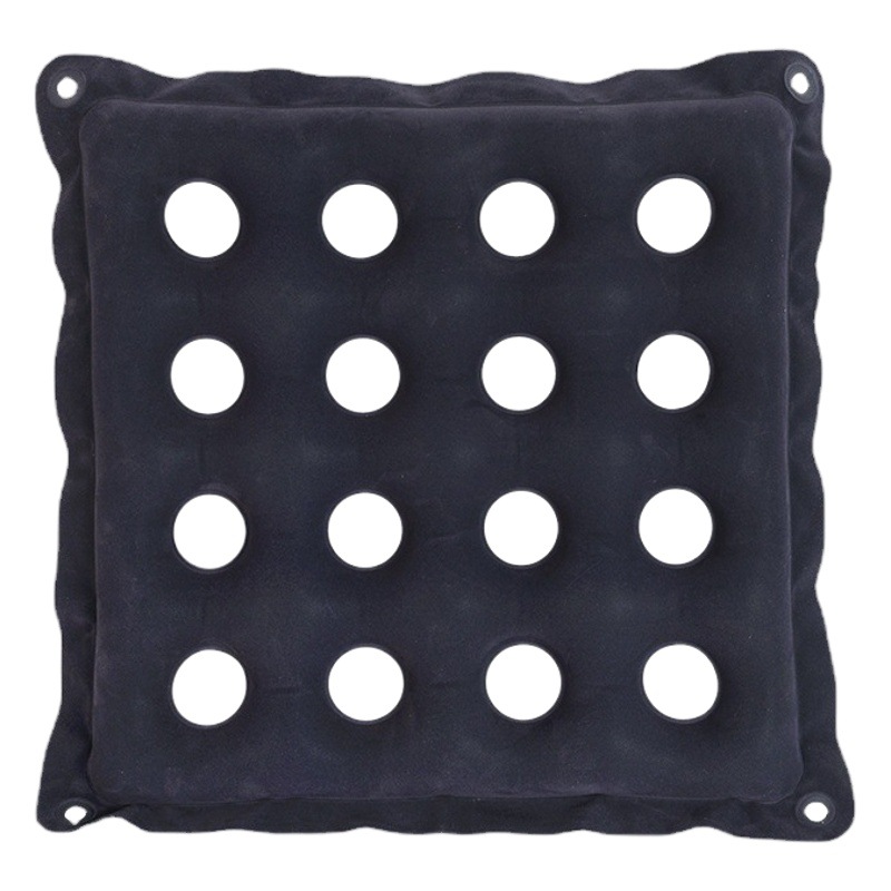Manufacturer Wholesale Anti-Decubitus Pvc Cushion Wheelchair Cushion Square Cushion Inflatable 16-Hole Square Cushion for Health Care