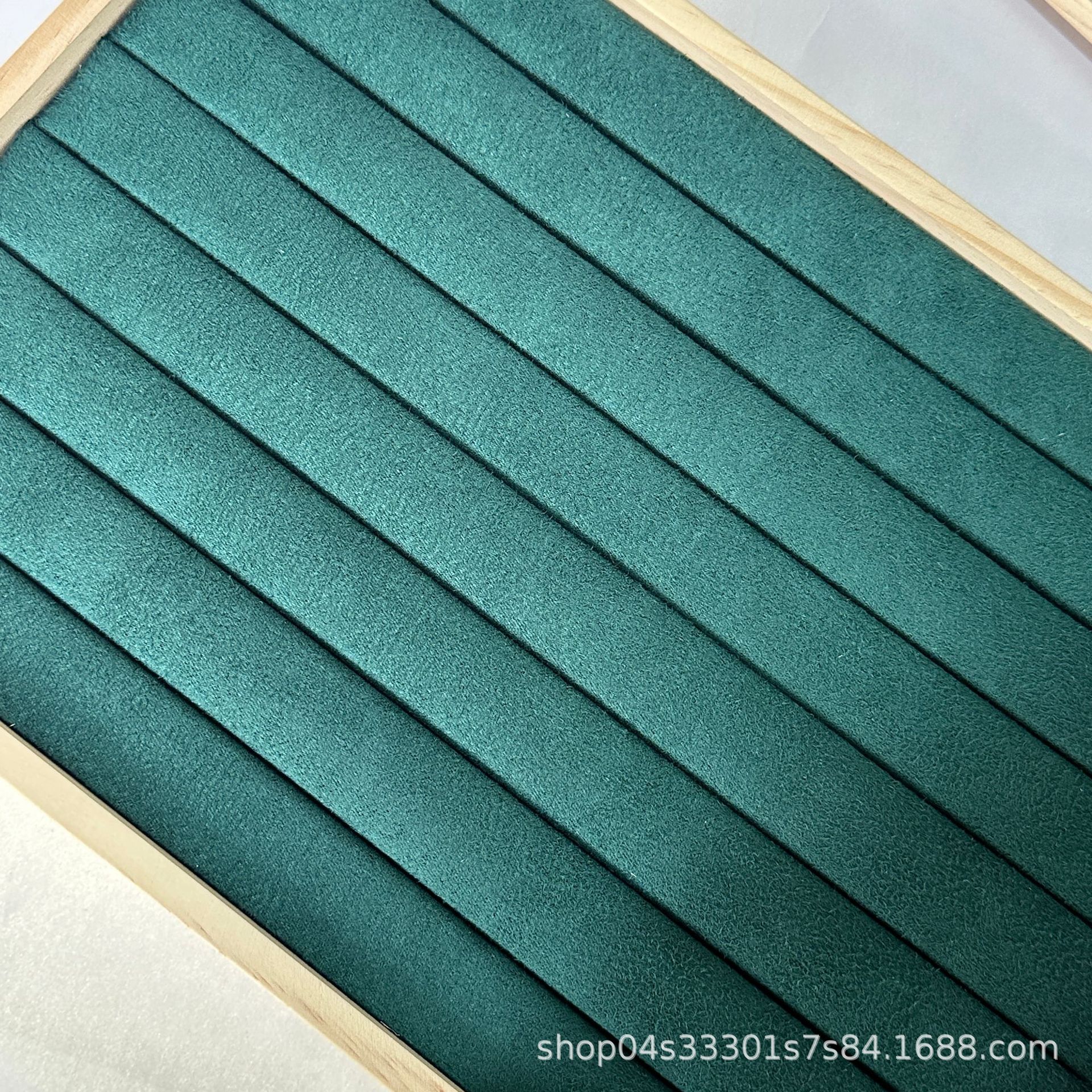 Bamboo Velvet Cloth Hundred-Ring Display Tray Earring Stud Ring Storage Organizer Jewelry Live Broadcast Tray Wholesale