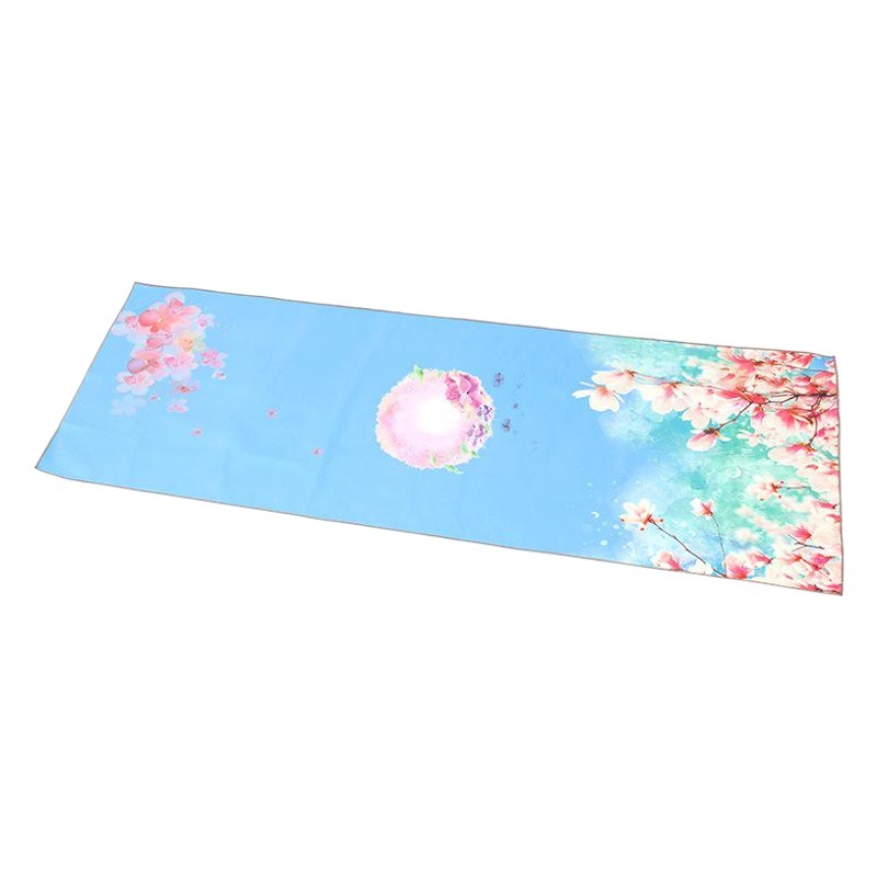 Microfiber Yoga Mat Cloth Absorbs Sweat, Professional Foldableable Portable Ultra-Thin Travel Yoga Blanket