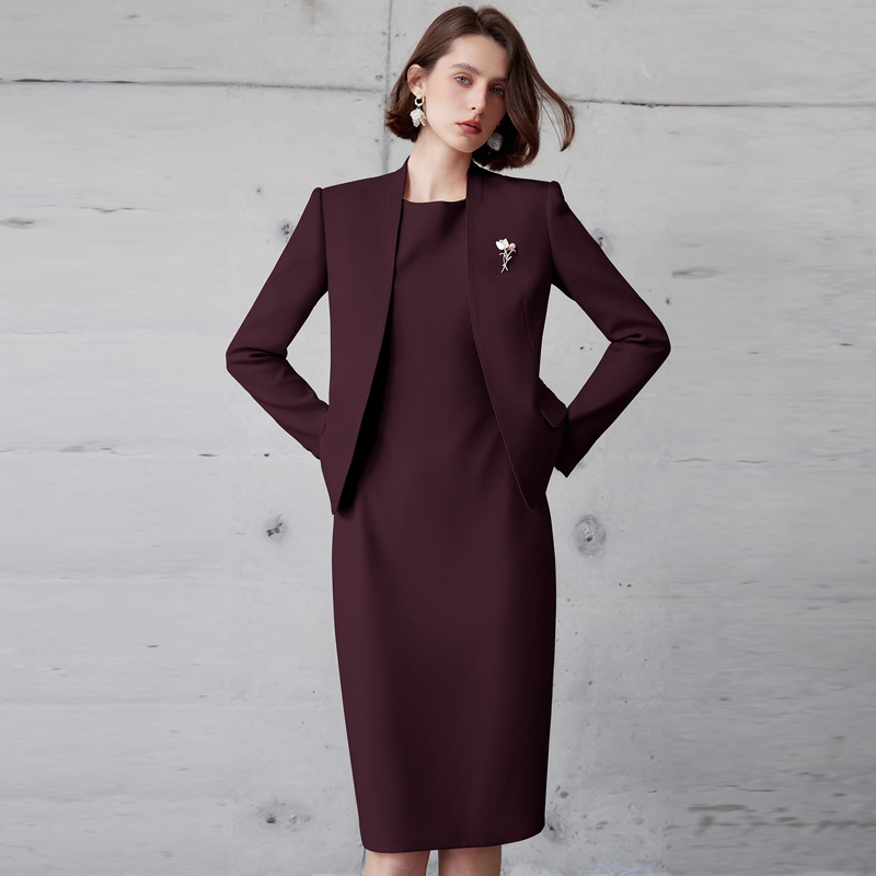 Picture of AD Ankora Red Suit dress Two-Piece Women's Business Wear 2024 New Civil Servant Work Clothes Autumn