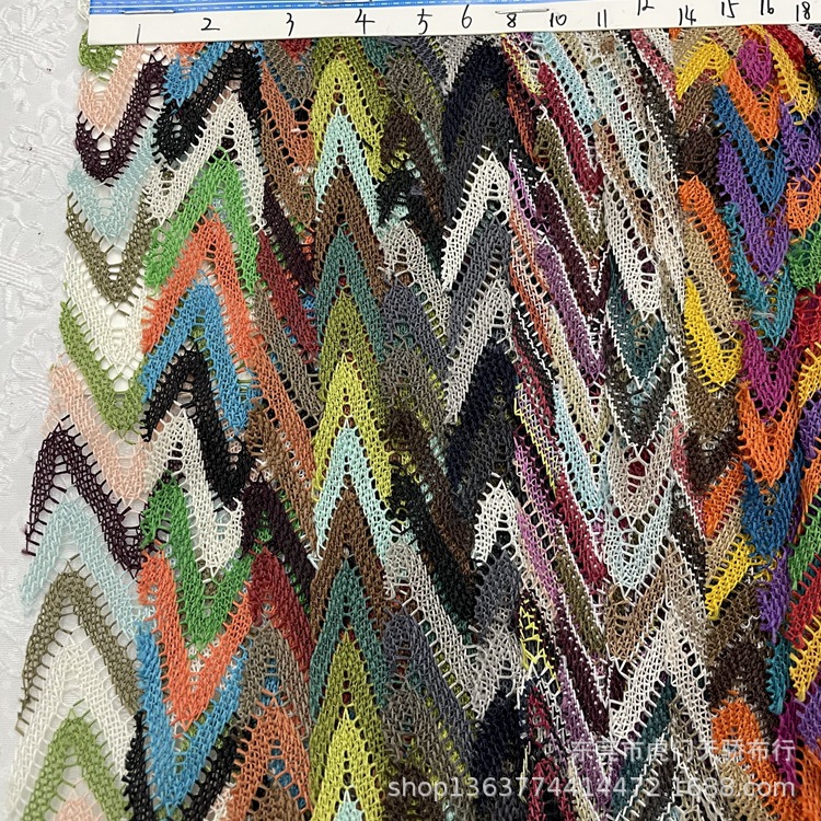 Picture of Spot Knitted Polyester Yarn-dyed Mesh Fabric 133 Yarn-dyed Mesh Fabric for Women's Jewelry