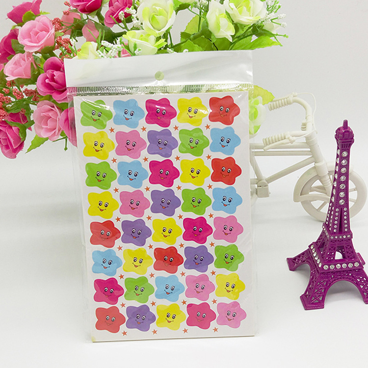 Picture of Spot smiley stickers children's kindergarten reward stickers color digital alphabet sticker sticker wholesale