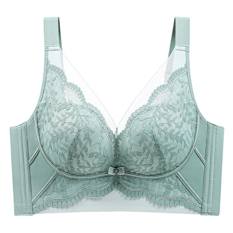 New style wireless small chest push up upper collection breast Palm cup bra Noble lace adjustable women's underwear