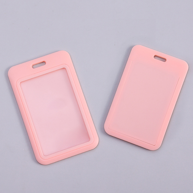 Picture of Sliding cover card push card ABS plastic cartoon tag student card cover work card badge cover chest card wholesale fixed