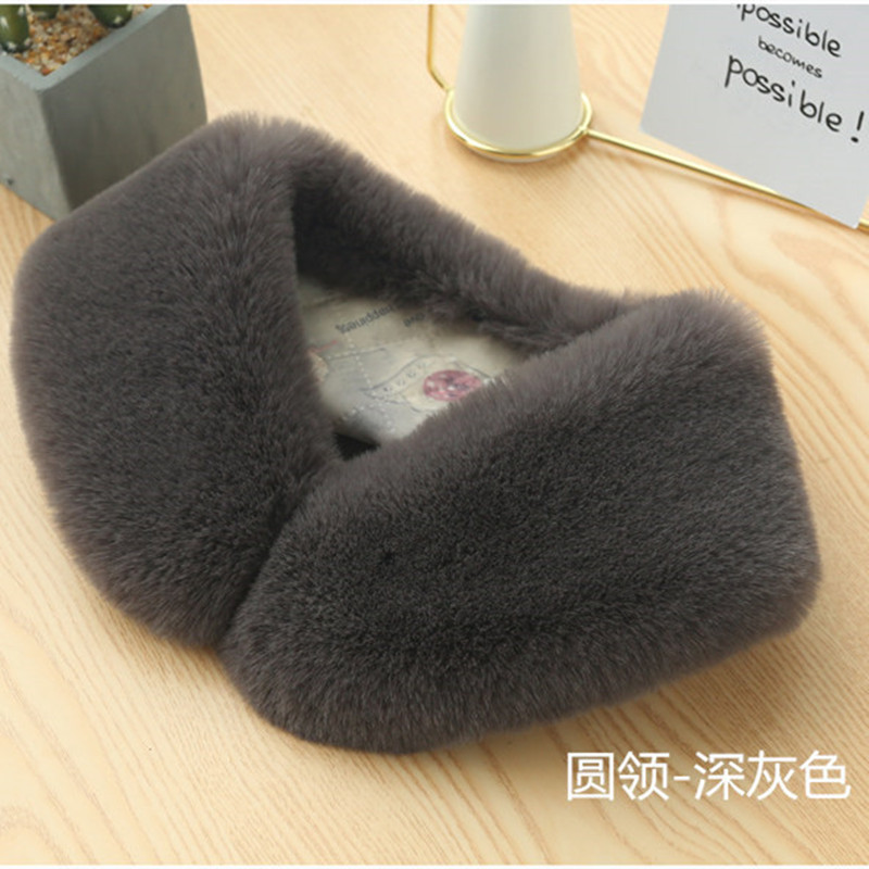 Picture of Amazon cross-border autumn and winter imitation rex rabbit fur collar scarf fur collar warm fur artificial fur scarf neck protection