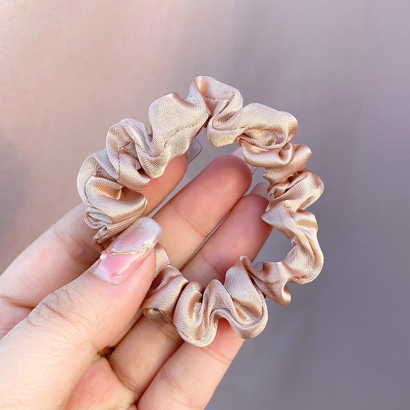 Picture of Cross-border large intestine ring hair ring South Korea knot east ins solid color net red hair rope simple hair accessories factory wholesale
