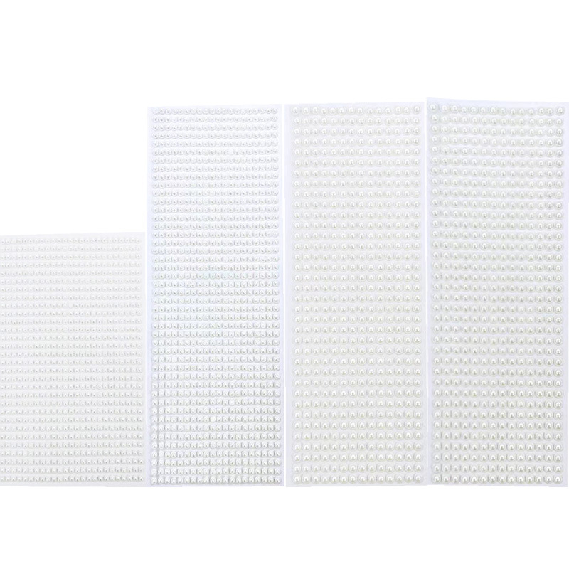 Picture of Hot pearl stickers diy accessories toy creative decorative stickers diamond gem pearl stickers