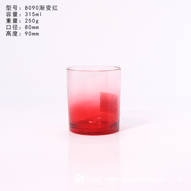 Picture of Color Frosted Candle Holder Glass Aromatherapy Candle Cup Creative Fashion Candle Jar DIY Aromatherapy Candle Holder with Lid for Home