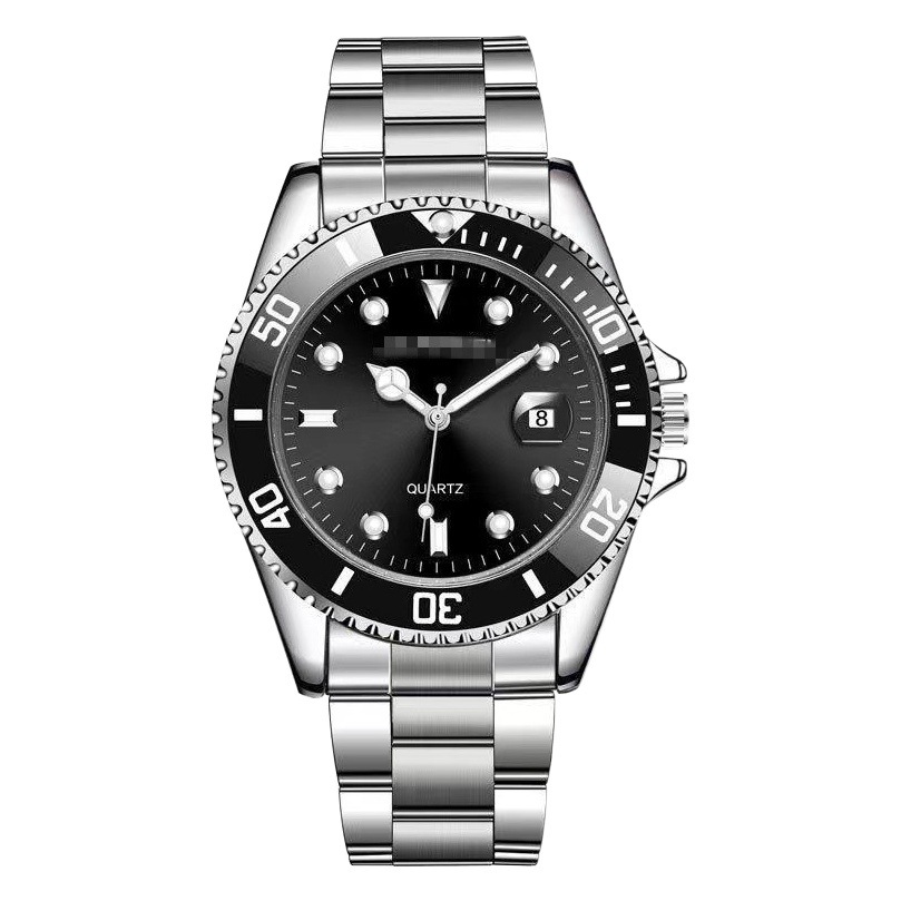 Live Explosions Steel Belt Calendar Green Water Ghost Same Style Watch Men's Business Fashion Student Couple Quartz Watch