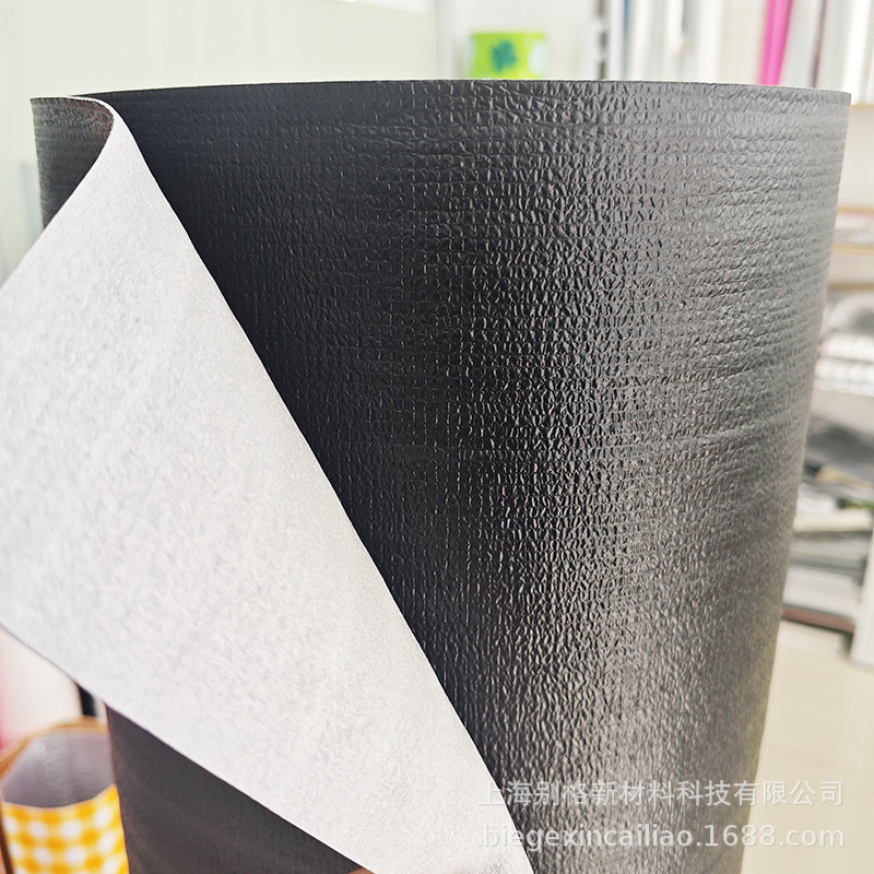 PE black film composite pearl cotton film material pearl cotton outdoor picnic mat black fabric moisture-proof mat bottom film