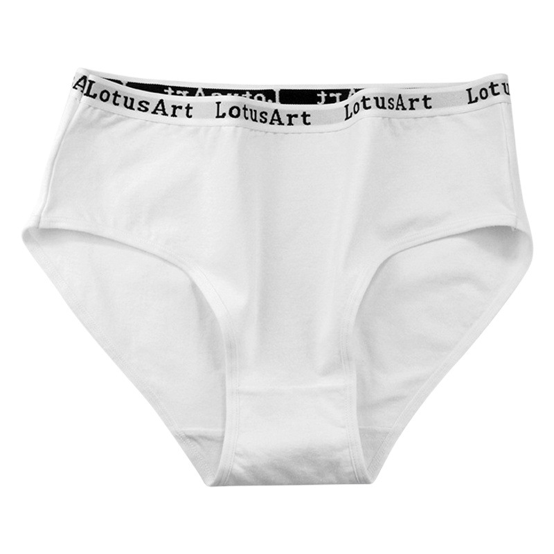 Brief Cotton Classic Panties Cross-Border Underwear Women's Mid-Waist Export Large Size Underwear Women's Pure Cotton