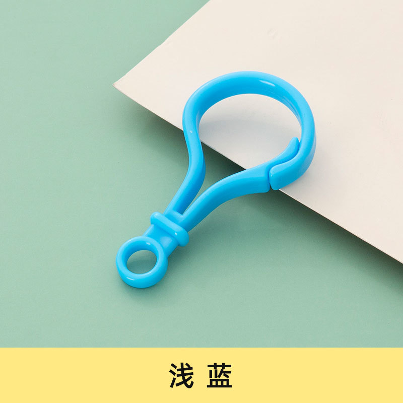 Picture of diy jewelry accessories color bulb button doll key chain plastic lobster buckle bag buckle acrylic hook buckle