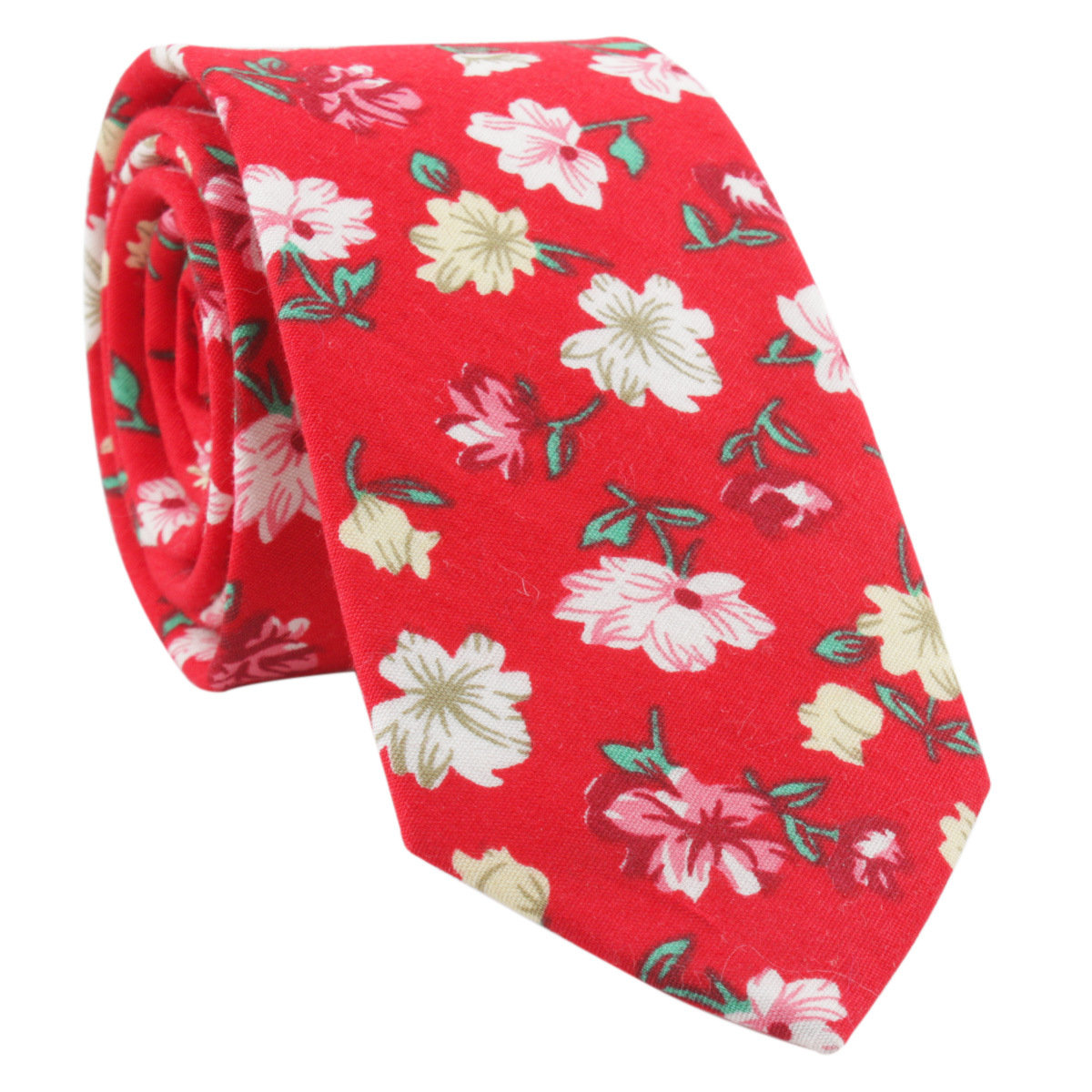 Picture of Cotton tie men's printed fashion casual flower cotton narrow tie AliExpress tie cross-border e-commerce supplier