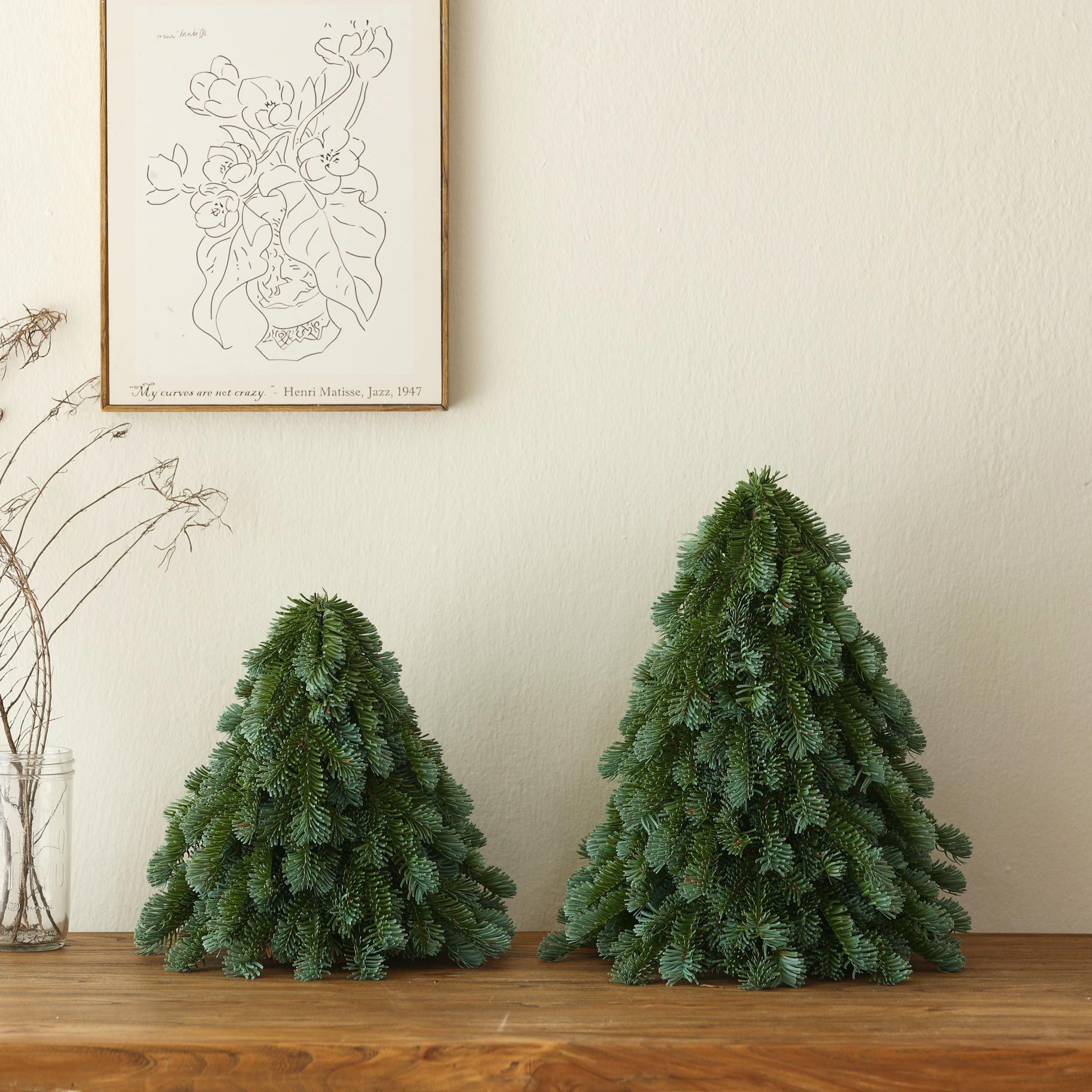 2024 new desktop nobesson Christmas tree high sense encryption mini tree home atmosphere desktop ornaments