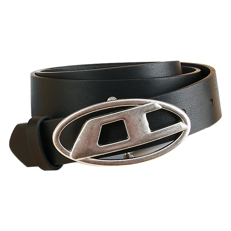 New American Retro Ins Belt for Women D-Shaped Alloy Buckle Belt for Men and Women Decorative Jeans Belt for Women