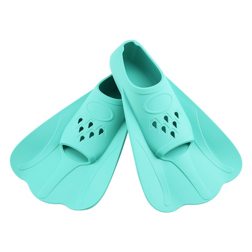 Cross-border swimming flippers children's freestyle special duck palm frog shoes adult butterfly swimming professional training silicone short flippers