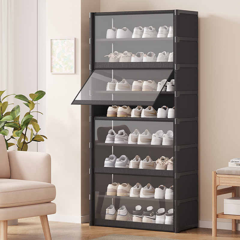 Shoe Rack Multi-layer Household Door Durable Dust-proof Transparent Shoe Rack Dormitory Simple Shoe Cabinet Storage