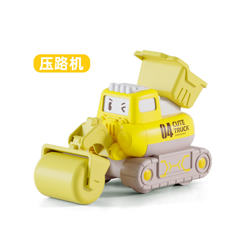 Picture of Children's engineering vehicle drop-resistant pull-back mining dirt cart inertia Press projection car boy toy car wholesale