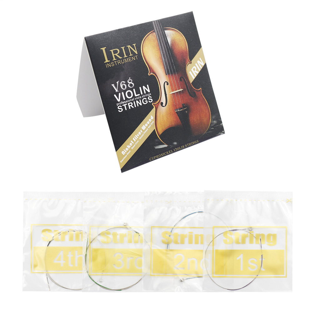 Picture of IRIN violin strings stainless steel wire violin strings set of 4 independent packaging professional violin strings set