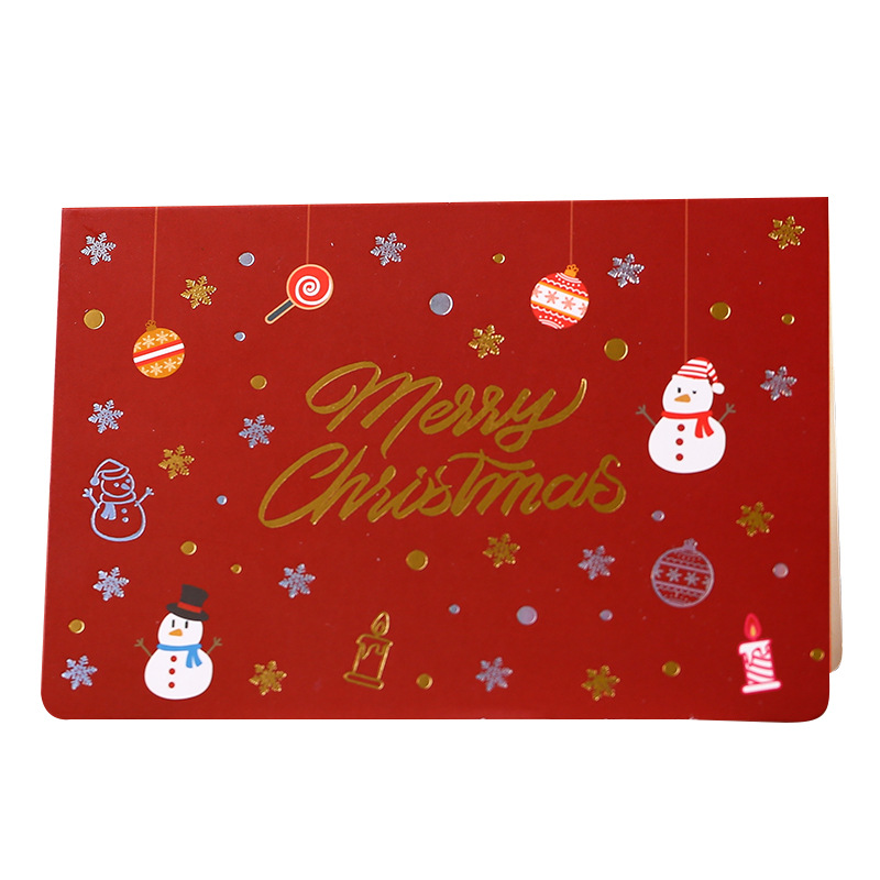 Picture of Spot Direct Sales New Christmas Greeting Card Thanksgiving Gift Card Christmas Card Blessing Message Card Wholesale Can Be Customized