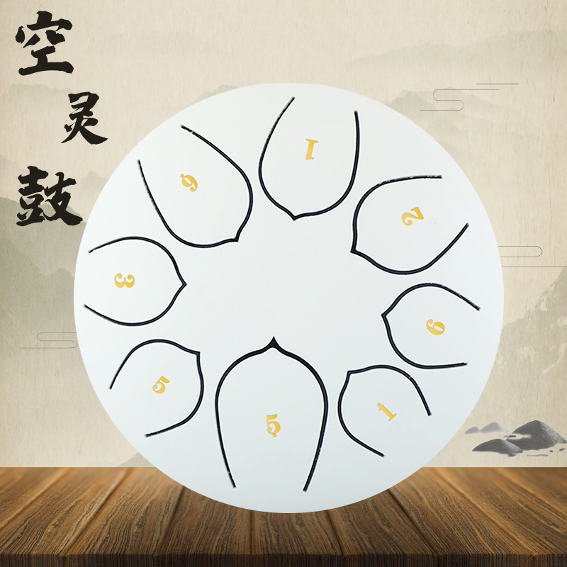 Picture of 6-inch Ethereal Drum 6-inch 8-tone Ethereal Drum C- tone Steel Tongue Drum Children's Musical Instruments Cross-border Exclusive Worry-free Drum Lotus Drum
