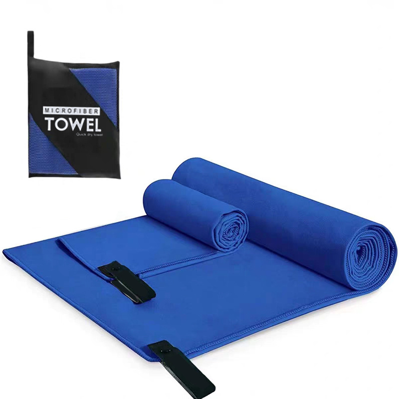 Picture of Quick-Drying Beach Towel Multi-Color Portable Quick-Drying Fitness Sports Towel Outdoor Beach Towel Mesh Bag