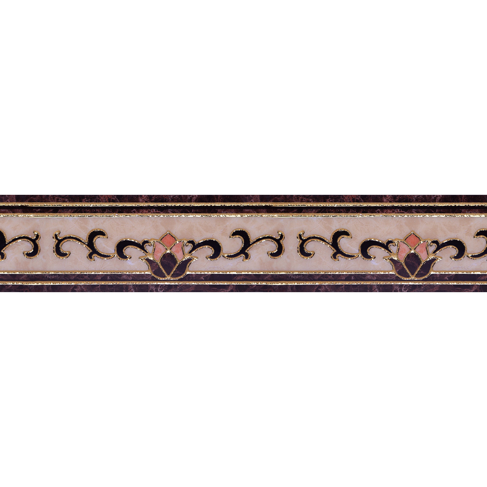 Picture of Bathroom Waistline Stickers Self-Adhesive Waterproof Living Room Bedroom Kitchen Skirting Tile Stickers Pvc Wallpaper Decorative Wall Stickers
