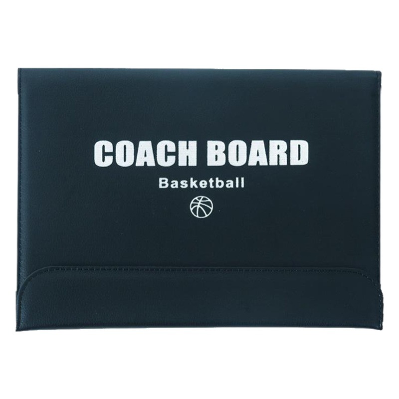 Three-fold basketball tactical board color folding coach Board leather teaching board magnetic with pen coach plate 2.5 Folding