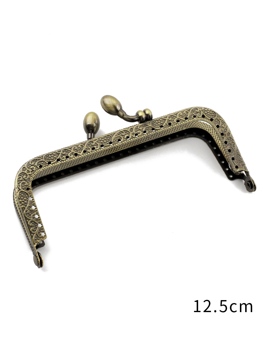 Picture of Small bag accessories mouth gold material square handmade diy coin purse gold mouth accessories hardware