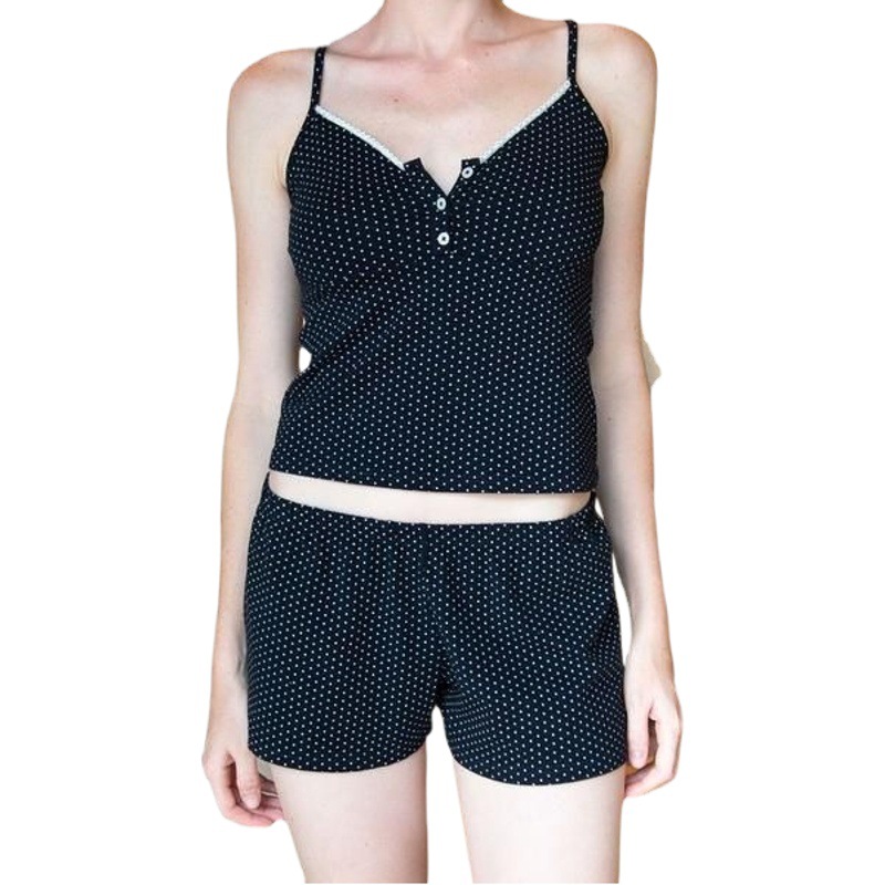 Amazon AliExpress summer wish2023 European and American new printed casual suit Sling short two-piece set