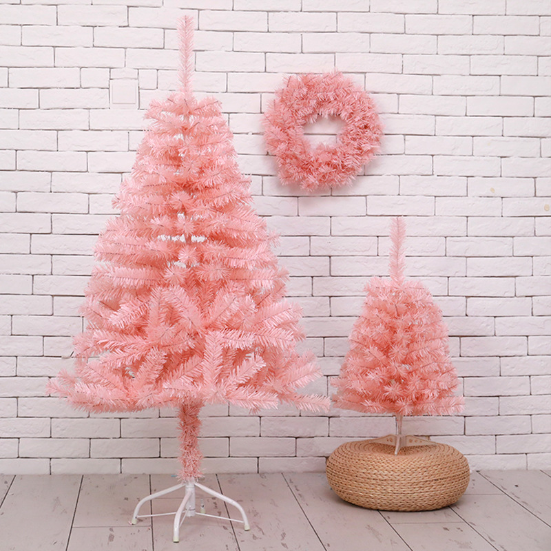 Christmas Pink Christmas Tree Internet Celebrant Creative PVC Window Outdoor Christmas Decorations Christmas Bare Tree