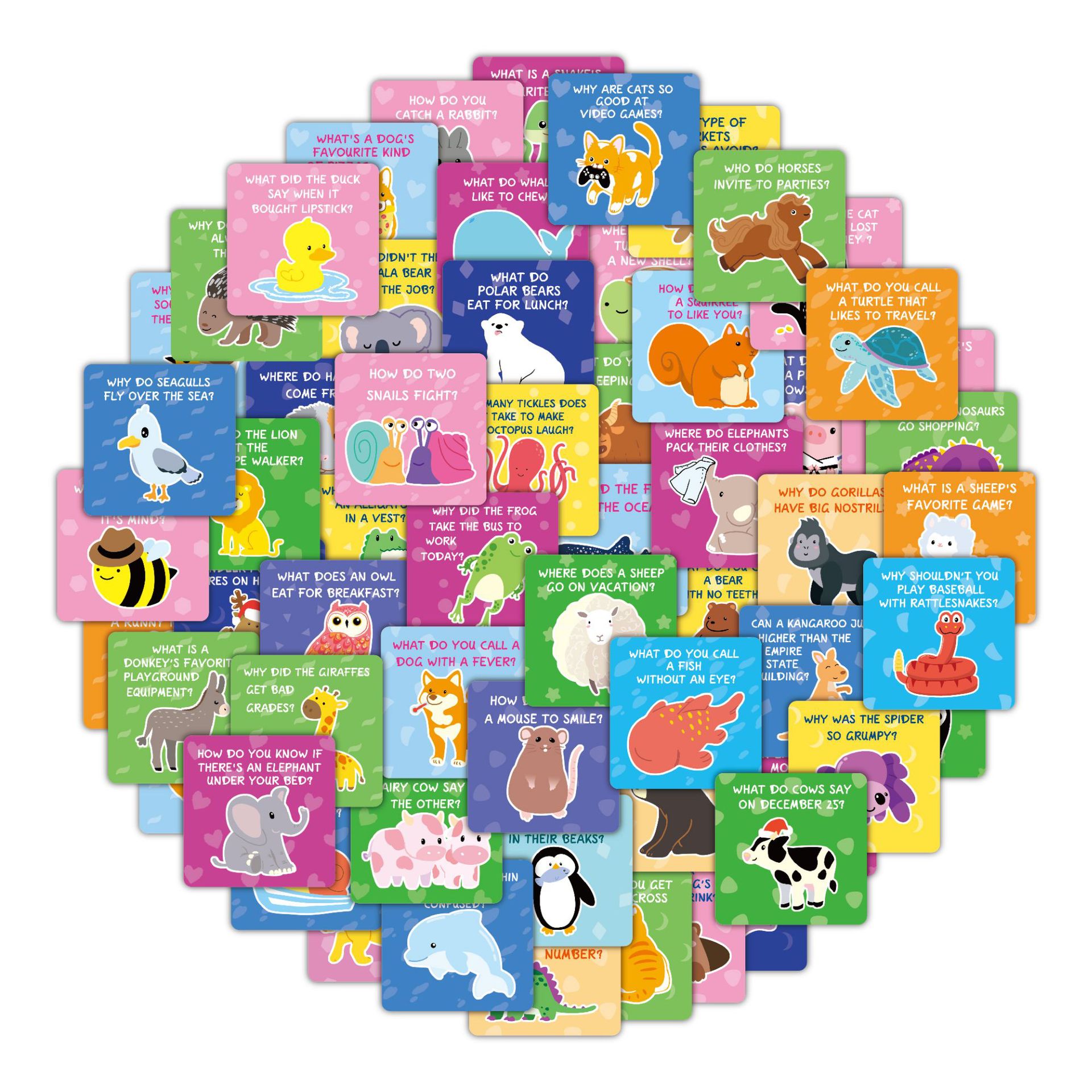Picture of 60 School Lunch Box Notes cute encouraging note cards handwritten children's Lunch Box cards