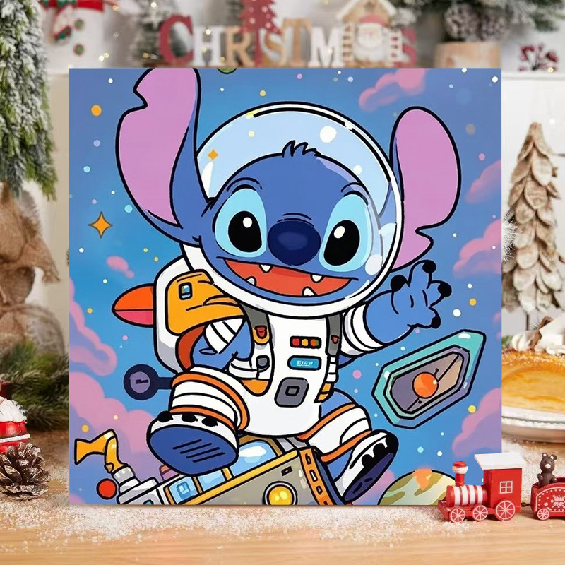 Picture of The child prodigy of Naohai diy digital oil painting manual coloring animation Ao C Naozha oil painting decorative painting