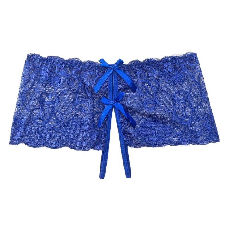 New Lace Underwear Women's Low Waist Transparent Sexy Open File Free Temptation Sexy 6818 Underwear