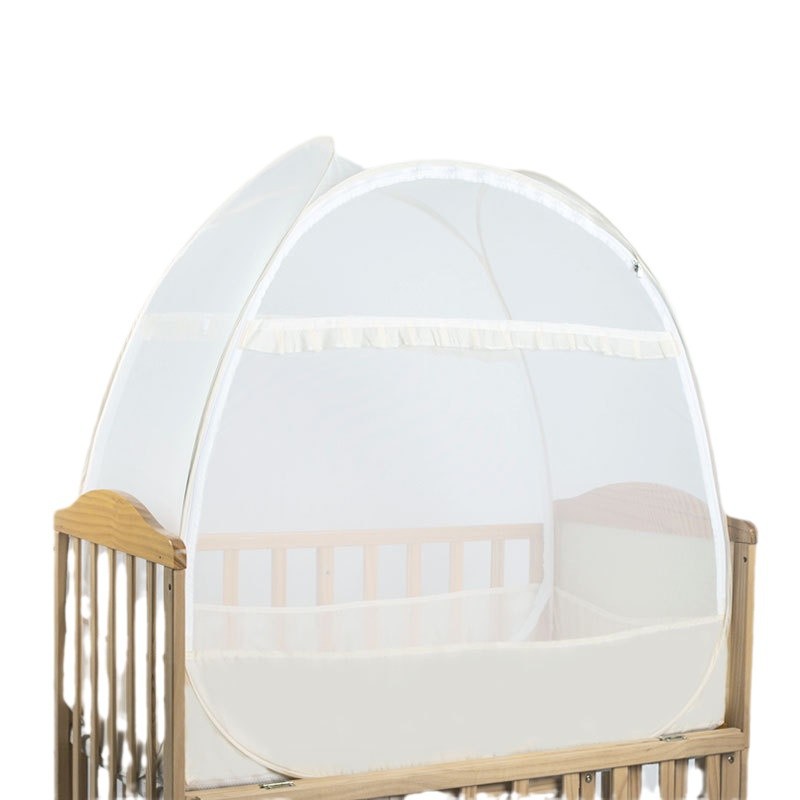 Picture of Crib mosquito net yurt magic mosquito net baby fall-proof mosquito net cover universal installation-free bottom foldable