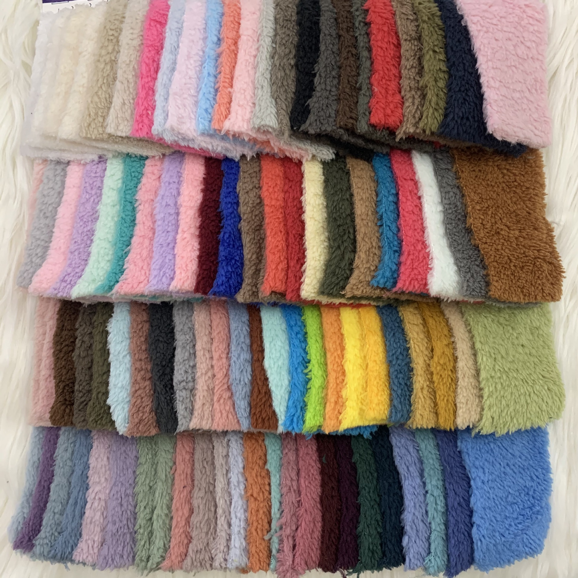 100 color spot 200g double-sided velvet fabric double-sided Arctic Velvet cotton velvet children's clothing plush fabric
